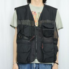 画像2: NAUTICA COMPETITION メッシュ切り替え ナイロンベスト BLACK M (2)