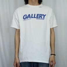 画像2: GALLERY MAGAZINE アダルト雑誌 ロゴプリントTシャツ L (2)