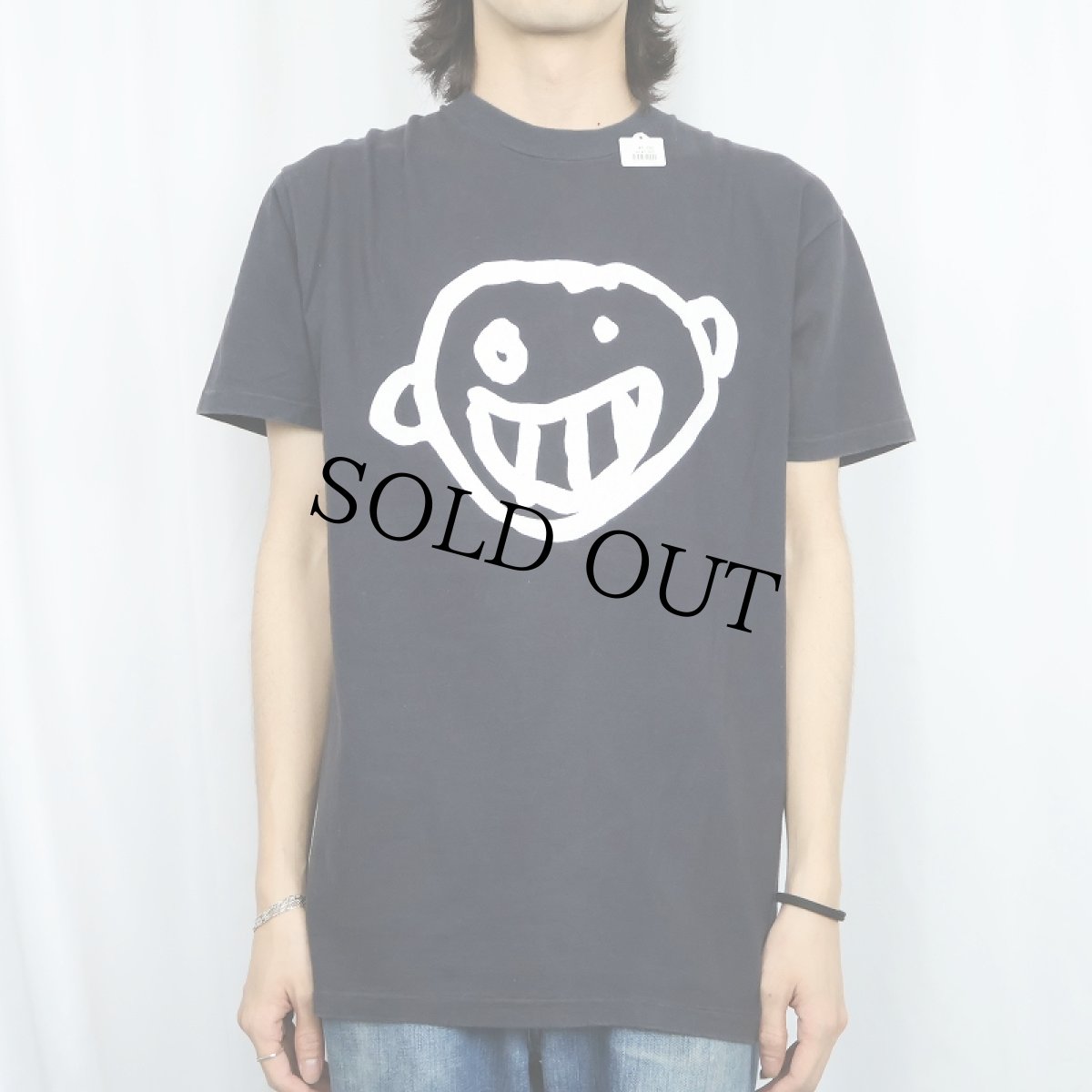画像3: 90's Newbury Comics USA製 "Toothface" ロゴプリントTシャツ BLACK L (3)