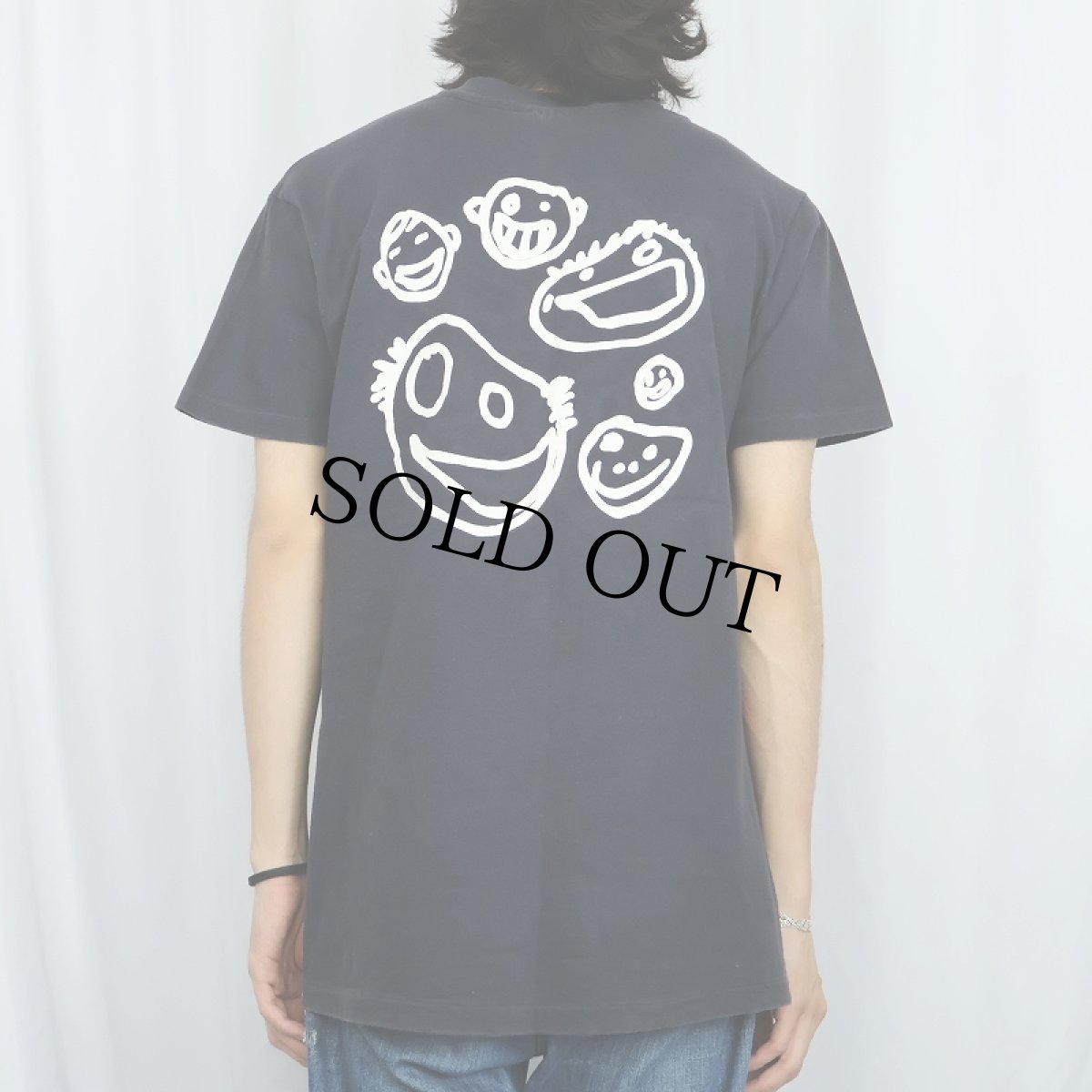 画像4: 90's Newbury Comics USA製 "Toothface" ロゴプリントTシャツ BLACK L (4)