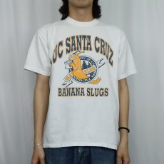 画像2: 2000's  UC SANTA CRUZ "BANANA SLUGS" プリントTシャツ M (2)