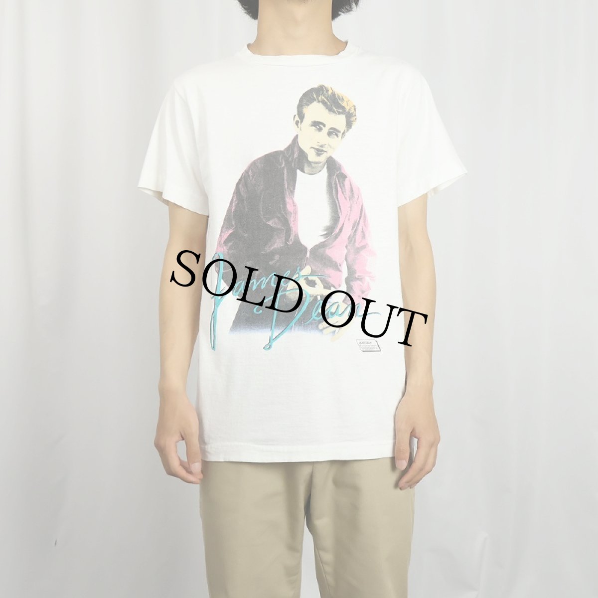 画像2: 80's James Dean USA製 ハリウッドスタープリントTシャツ M (2)
