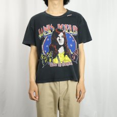 画像2: 70's〜 Janis Joplin ミュージシャンプリントTシャツ BLACK (2)
