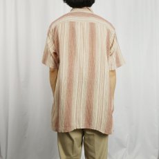 画像3: 2012SS Patagonia マルチストライプ柄 コットンシャツ L (3)