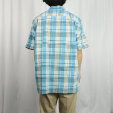 画像3: 2013SS Patagonia チェック柄 シアサッカーシャツ L (3)