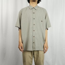 画像2: 2000's Patagonia チェック柄 シアサッカーシャツ M (2)