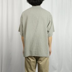 画像3: 2000's Patagonia チェック柄 シアサッカーシャツ M (3)