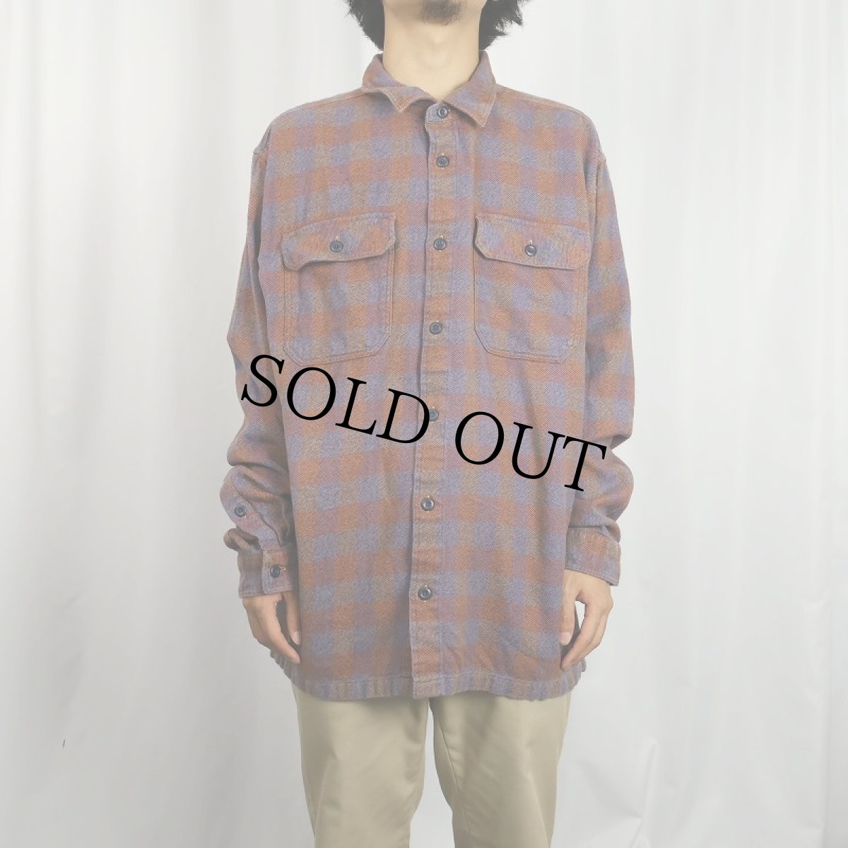 画像2: 2015AW Patagonia ブロックチェック柄 ネルシャツ L (2)