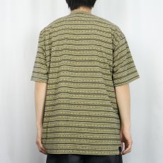 画像3: 90's GRAMICCI USA製 デザインボーダー柄 Ｔシャツ L (3)