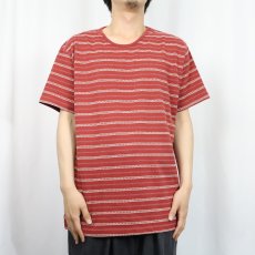 画像2: 90's POLO Ralph Lauren USA製 ボーダー柄 Ｔシャツ L (2)