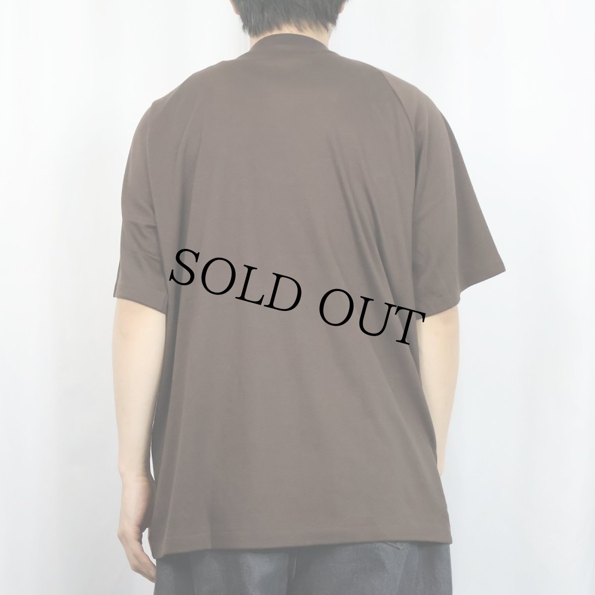 画像3: 80's HANG TEN ロゴ刺繍 ラグランTシャツ BROWN L (3)