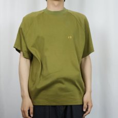 画像2: 70's HANG TEN ロゴ刺繍 ラグランTシャツ L (2)