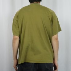 画像3: 70's HANG TEN ロゴ刺繍 ラグランTシャツ L (3)