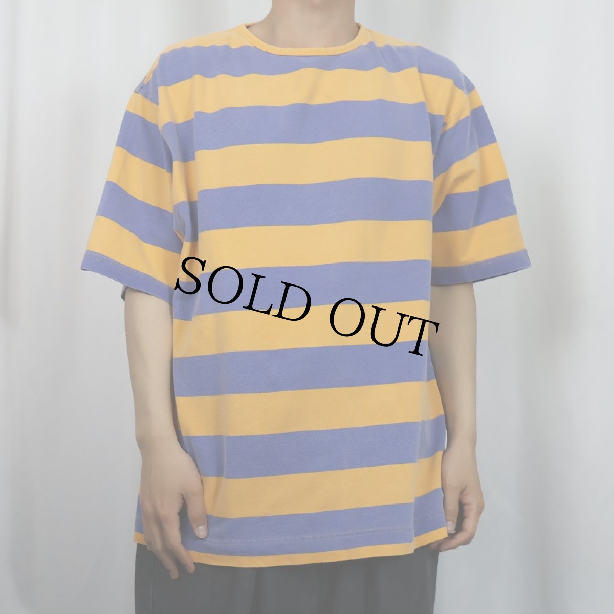 画像2: 90's GAP ボーダー柄 鹿の子Ｔシャツ  (2)