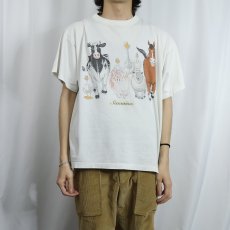 画像3: "Samoëns" アニマルイラストプリントTシャツ XXL (3)