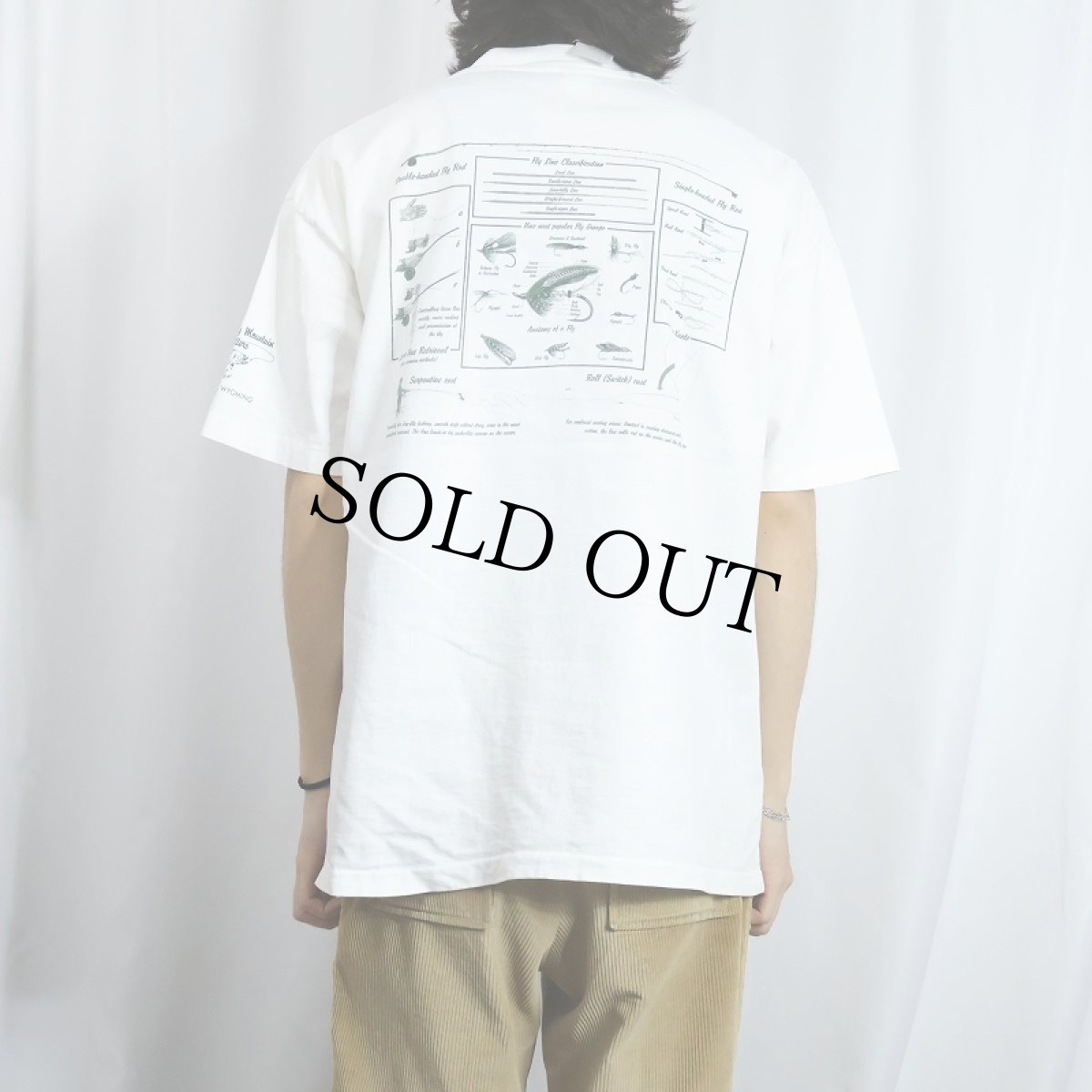 画像3: 90's ORVIS USA製 "GREAT ROCKY MOUNTAIN OUTFITTERS" フィッシングTシャツ L (3)