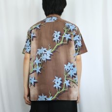 画像4: 60's Malihini HAWAII製 花柄 アロハシャツ M (4)