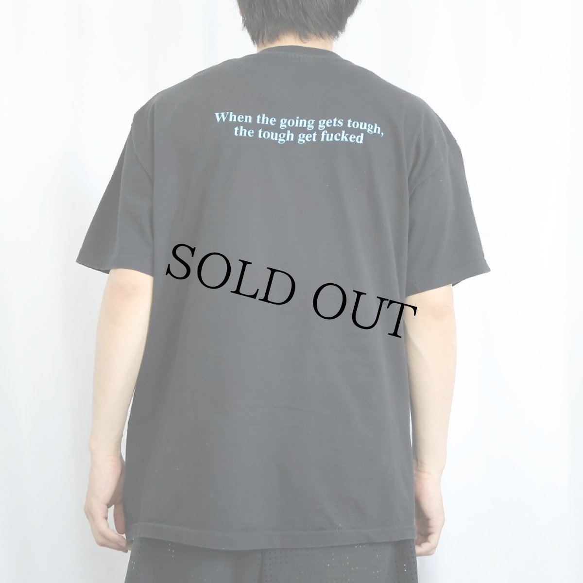 画像4: 90's George Carlin コメディアン フォトプリントTシャツ BLACK  (4)
