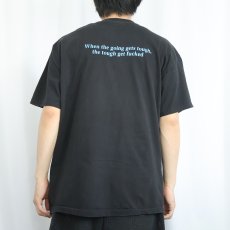 画像4: 90's George Carlin コメディアン フォトプリントTシャツ BLACK  (4)