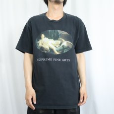 画像2: SUPREME "SUPREME FINE ARTS" アートプリントTシャツ BLACK L (2)