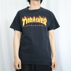 画像2: THRASHER ロゴプリントTシャツ BLACK M (2)