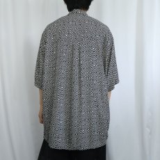 画像3: BACHRACH 総柄 レーヨンシャツ XL (3)