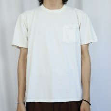 画像2: 80's JERZEES USA製 無地ポケットTシャツ L (2)