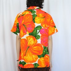 画像3: 70's POMARE HONOLULU HAWAII オールオーバーパターン ハワイアンシャツ  (3)