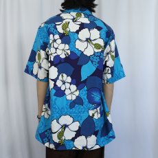 画像3: 70's Hukilau Fashions オールオーバーパターン ハワイアンシャツ  (3)