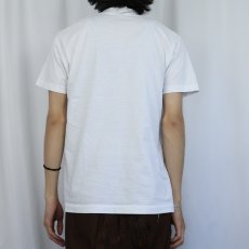 画像3: 90's SHOEBOX USA製 "COWLEGE TYPES" シュールプリントTシャツ L (3)