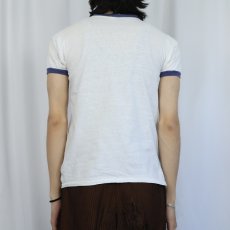 画像3: 70〜80's "Nobody's Pergect" アニマルイラストプリントリンガーTシャツ (3)