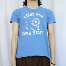 画像2: 70〜80's RUSSELL ATHLETIC 金タグ USA製 "AMERICAN LEGION AUXILIARY LOUISIANA GIRLS STATE" プリントTシャツ M (2)