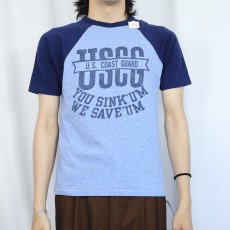 画像2: 70〜80's "USCC" プリントラグランTシャツ  (2)