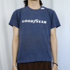 画像3: 70〜80's GODD YEAR ロゴプリントTシャツ NAVY  (3)