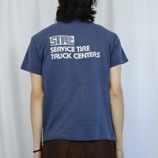 画像4: 70〜80's GODD YEAR ロゴプリントTシャツ NAVY  (4)