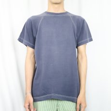 画像2: 60's Sportwear 無地ラグランTシャツ NAVY XL (2)