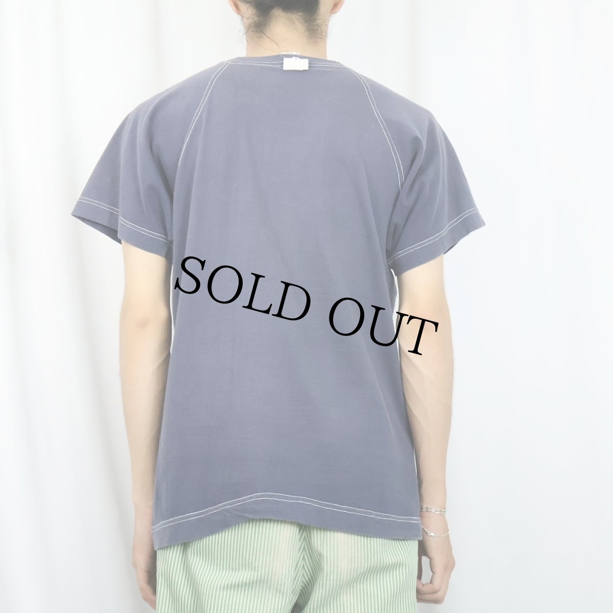 画像3: 60's Sportwear 無地ラグランTシャツ NAVY XL (3)