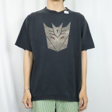 画像2: Transformers "Decepticons" キャラクタープリントTシャツ BLACK XL (2)
