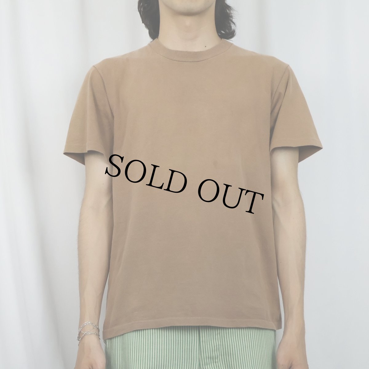 画像2: 90's ONEITA Color Wear フェード無地Tシャツ S (2)