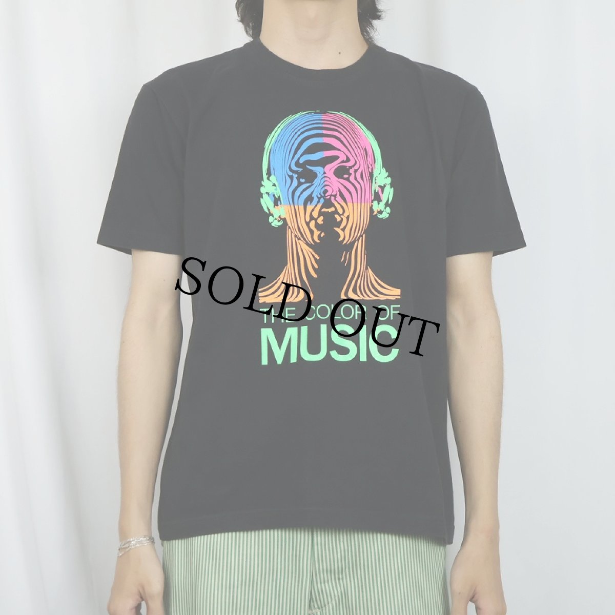 画像3: "THE COLOR OF MUSIC" プリントTシャツ BLACK L (3)