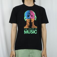 画像3: "THE COLOR OF MUSIC" プリントTシャツ BLACK L (3)