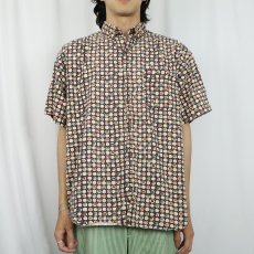 画像2: CAREER CLUB ドット柄 コットンボタンダウンシャツ L (2)