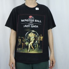 画像3: 2009 LADY GAGA "MONSTER BALL TOUR" ミュージシャンツアープリントTシャツ BLACK L (3)