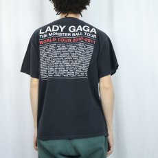 画像4: 2009 LADY GAGA "MONSTER BALL TOUR" ミュージシャンツアープリントTシャツ BLACK L (4)