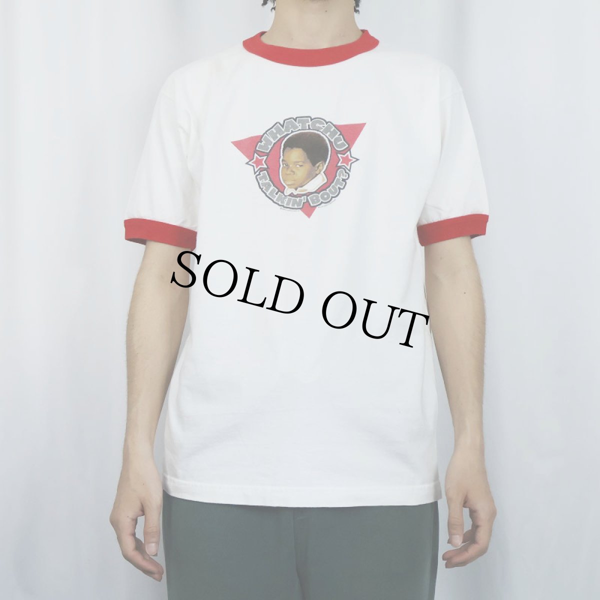 画像2: Diff'rent Strokes "WHATCHU TALKIN' BOUT?" TVドラマ プリントリンガーTシャツ M (2)