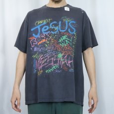 画像2: 90's Living Epistles ジーザスプリントTシャツ BLACK  (2)