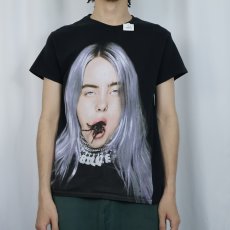 画像2: Billie Eilish "you should see me in a crown" ミュージシャンフォトプリントTシャツ BLACK S (2)