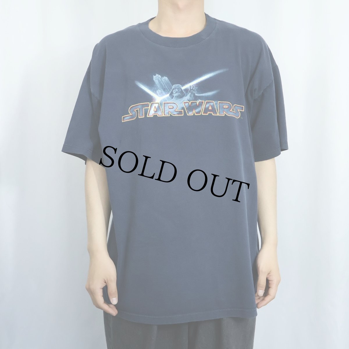 画像3: STAR WARS SF映画プリントＴシャツ NAVY XL (3)