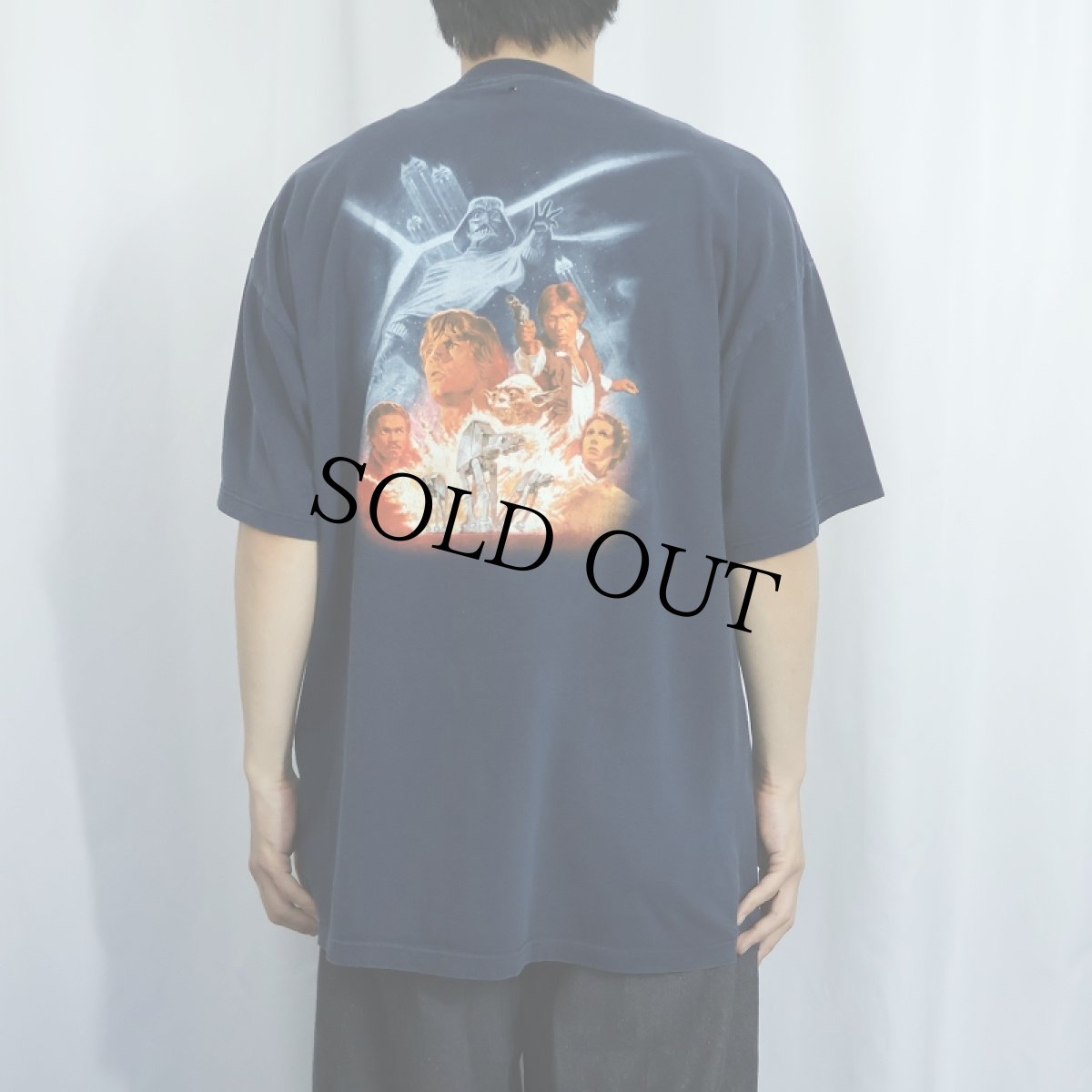 画像4: STAR WARS SF映画プリントＴシャツ NAVY XL (4)