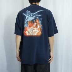 画像4: STAR WARS SF映画プリントＴシャツ NAVY XL (4)